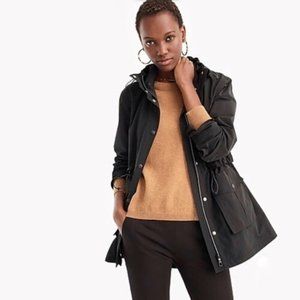 New J. Crew Perfect Rain Jacket Hooded Petite S, XS